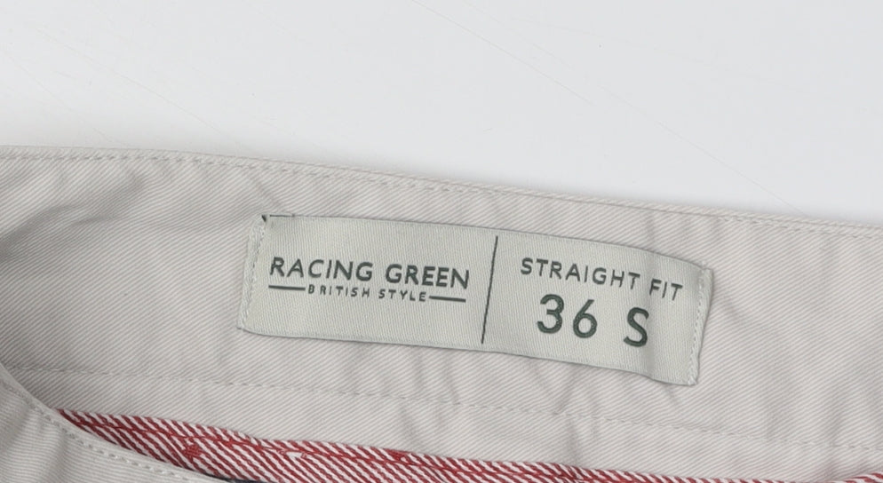 Racing Green Men's Beige Chino Trousers Size 36 S