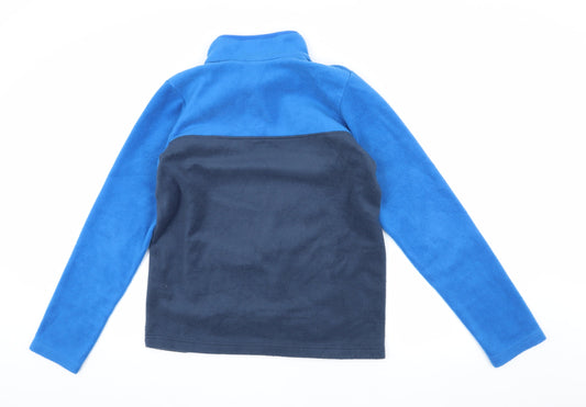 Columbia Boys Blue Fleece Henley Sweatshirt XL Casual