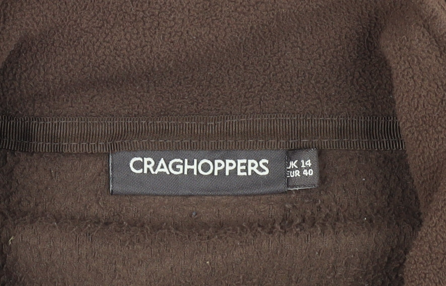 Craghoppers Women's Brown Fleece Jacket Size 14