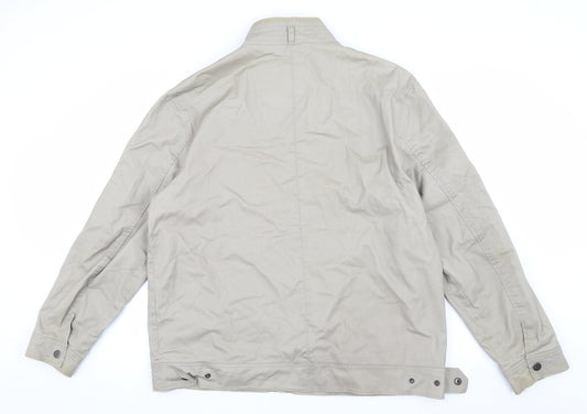 Defecto Men's Beige Basic Jacket 2XL