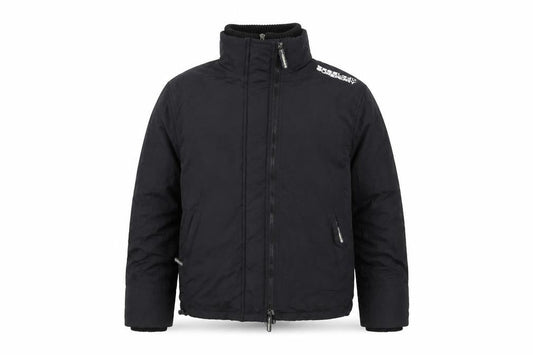 Superdry Boys Black Nylon Jacket L Long Sleeve Zip