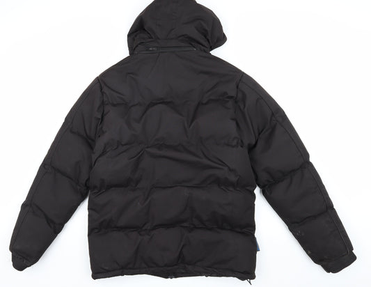 Mountainlife Men's Black Puffer Jacket S Hooded