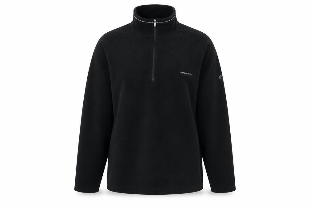 Womens UK 14  Craghoppers Black Henley Sweatshirt