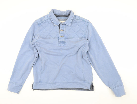 Fat Face Men's Blue Button-Up, S, Casual Long-Sleeve