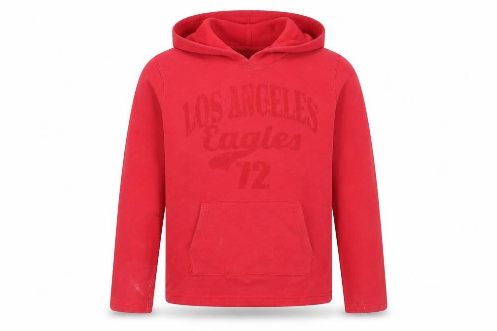 Gap Men's Red Hooded Pullover Hoodie L Sports