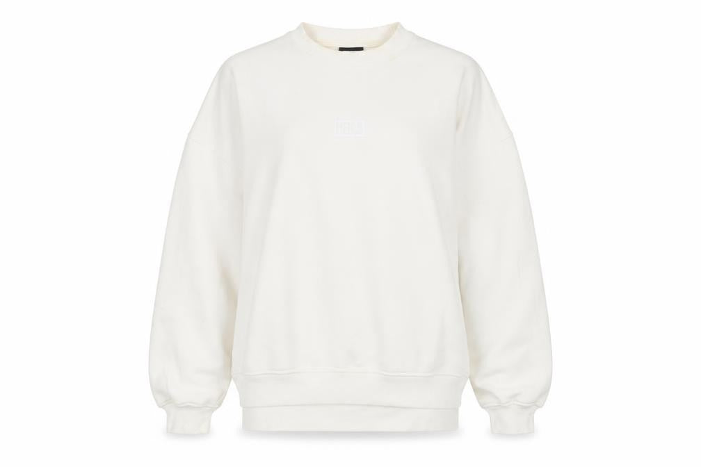 HERA Unisex White Pullover Sweatshirt M