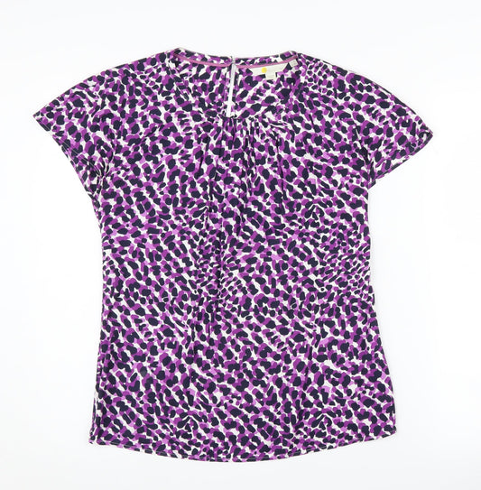 Boden Women's Multicoloured Animal Print Blouse Size 6