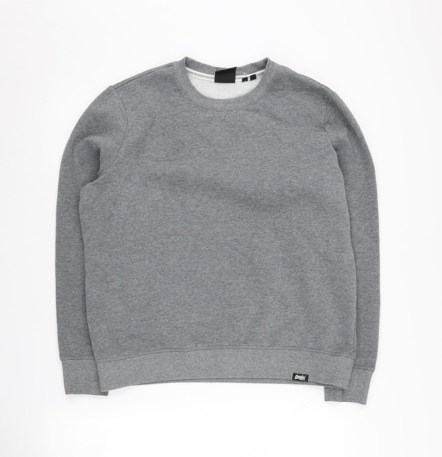 Superdry Women's Grey Crew Neck Sweatshirt Size 12