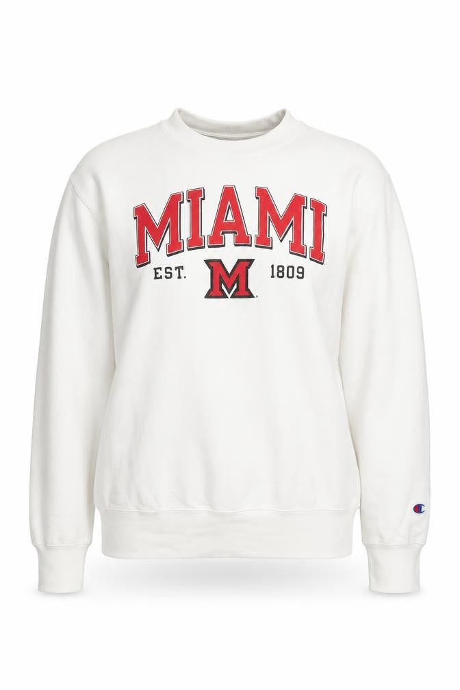 Unisex Adults UK M Regular Champion White Pullover Sweatshirt
