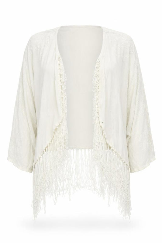 Womens UK XS  Superdry White Shrug