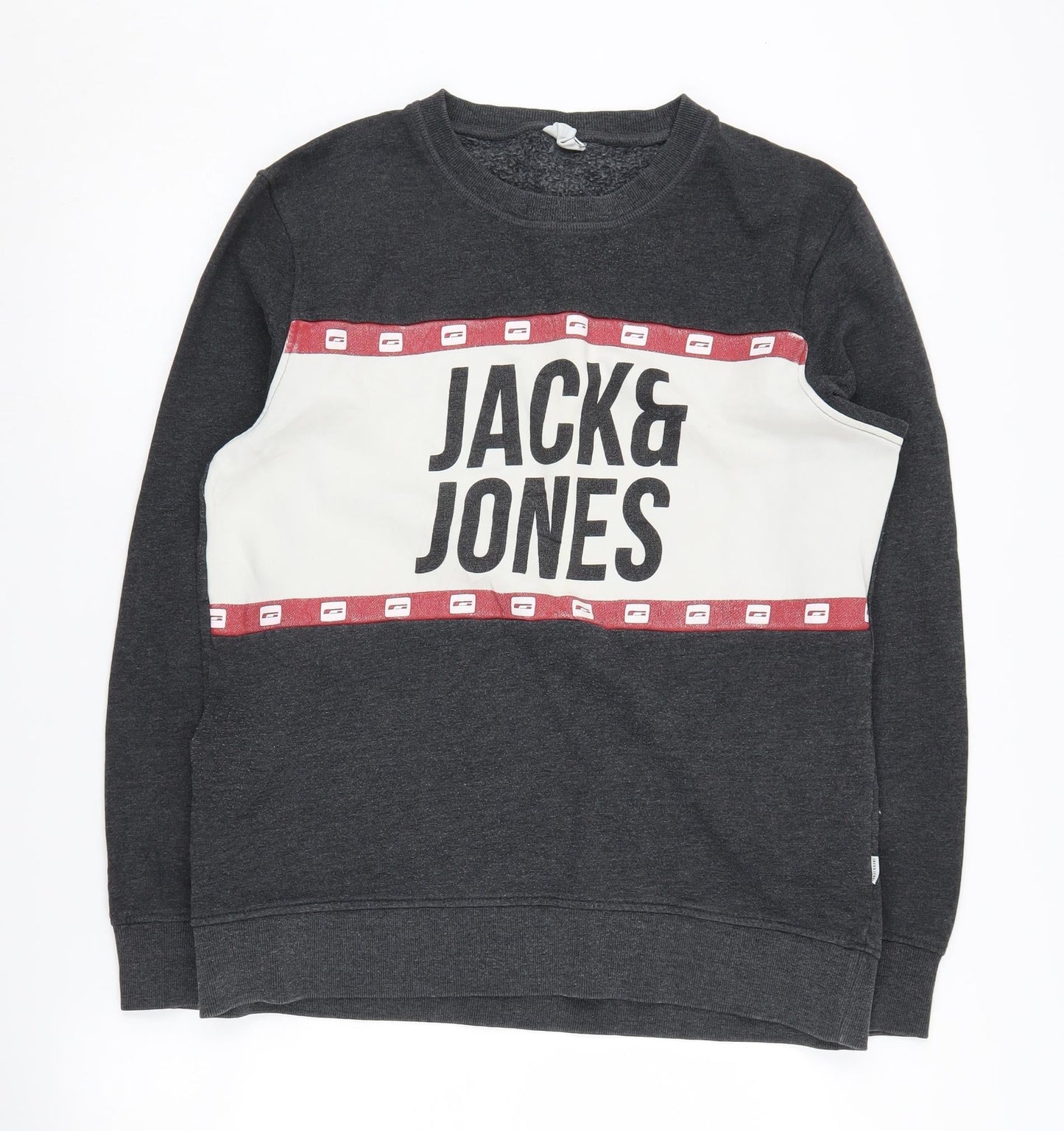 Jack & Jones Men's Grey Logo Sweatshirt - Size L