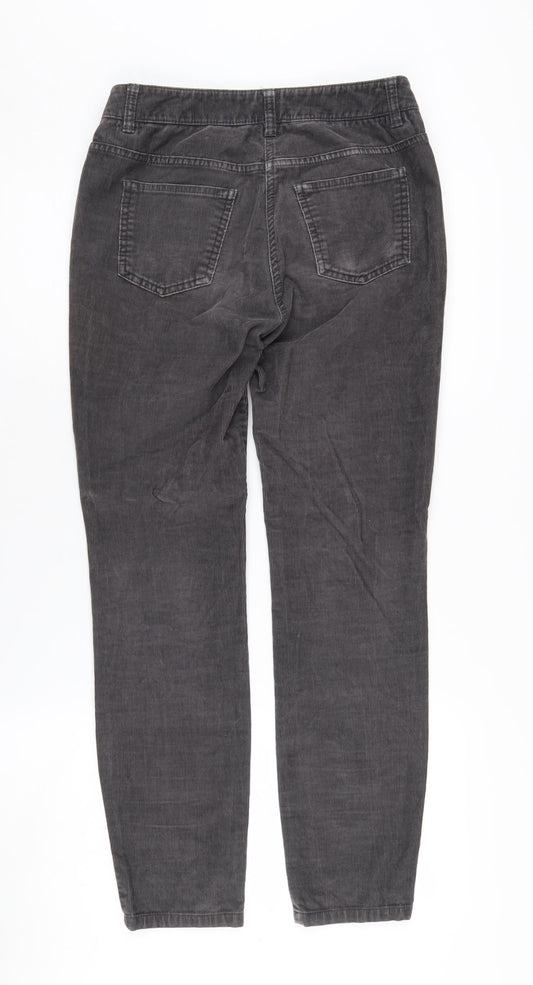 Boden Women's Grey Corduroy Chino Trousers Size 8P