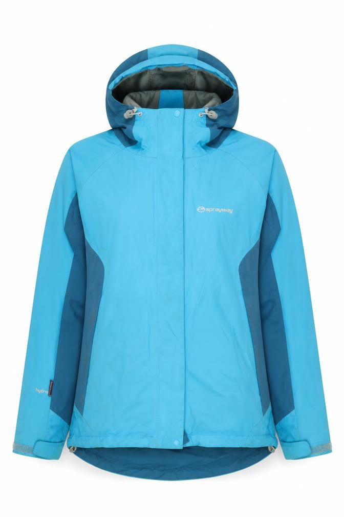 Womens UK Size 10 Regular Sprayway Blue Polyamide Jacket