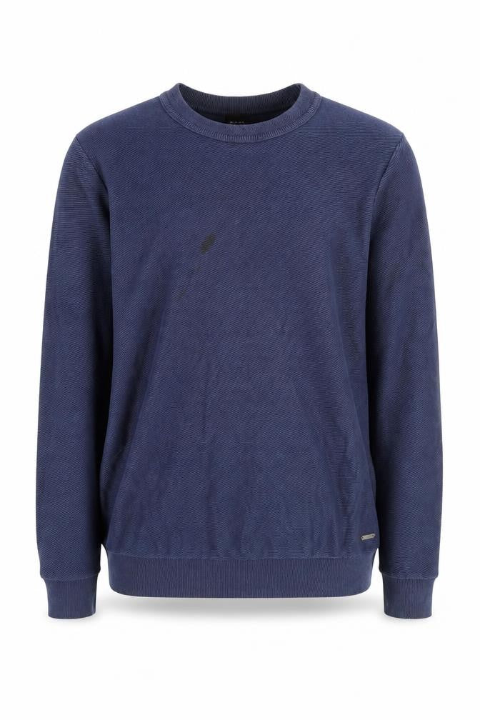 Mens UK L Regular HUGO BOSS Blue Pullover Sweatshirt