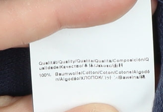 Hugo Boss Men's Blue Cotton Pullover Sweatshirt L