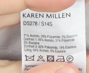 Karen Millen Women's Blue Sheath Dress Size 10