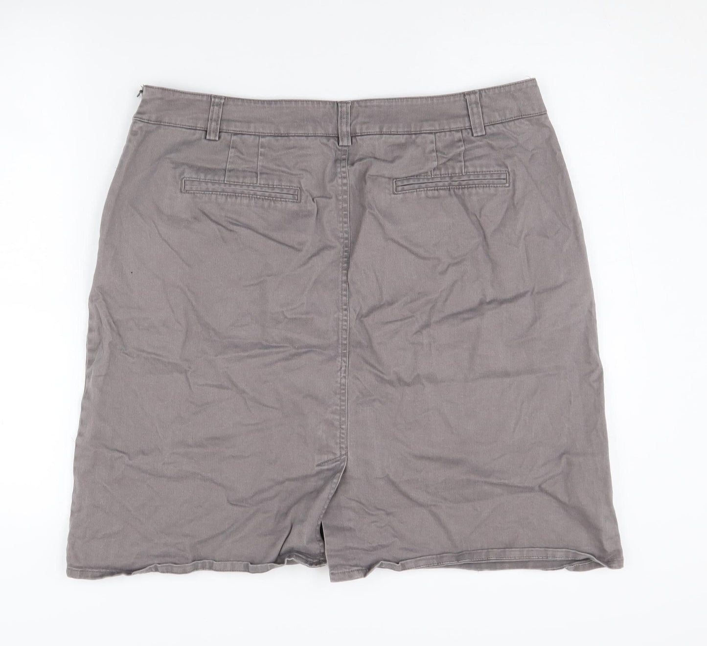 Laura Ashley Women's Grey Pencil Skirt Size 16