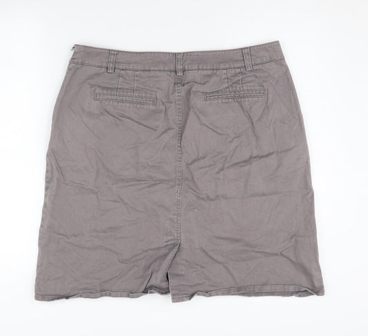 Laura Ashley Women's Grey Pencil Skirt Size 16