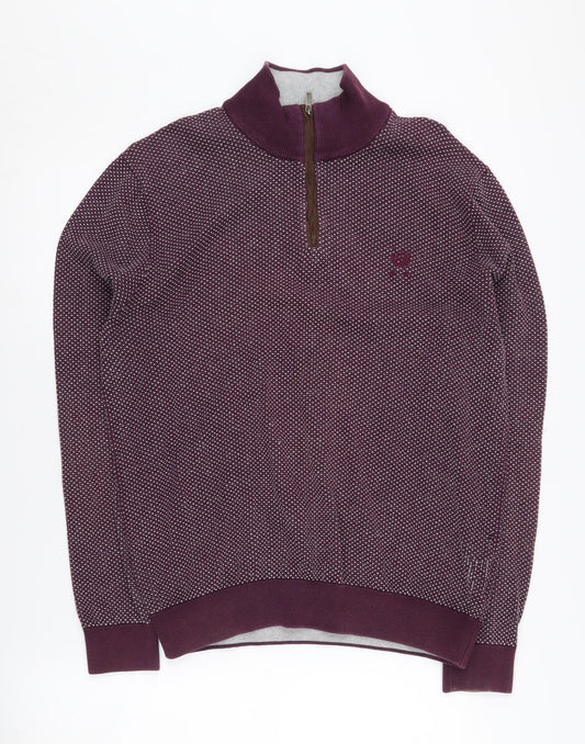 Jeff Banks Men's Purple Knit Sweatshirt M