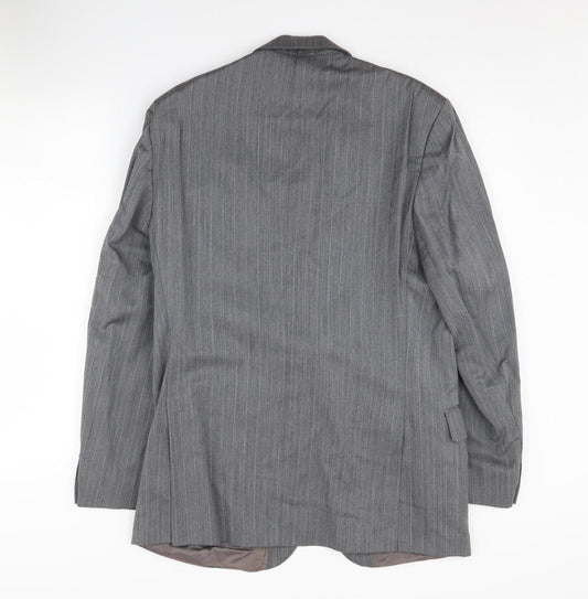 Centaur Men's Grey Wool Blazer 38 Regular Suit Jacket