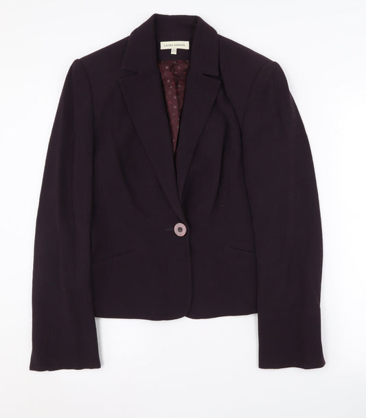 Laura Ashley Women's Purple Blazer UK 12