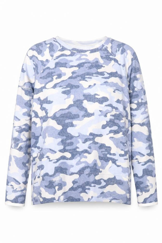 Womens UK L Regular Calvin Klein Blue Pullover Sweatshirt