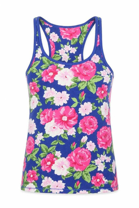 Teenss UK Size XL Abercrombie Blue Cotton Blend Tank