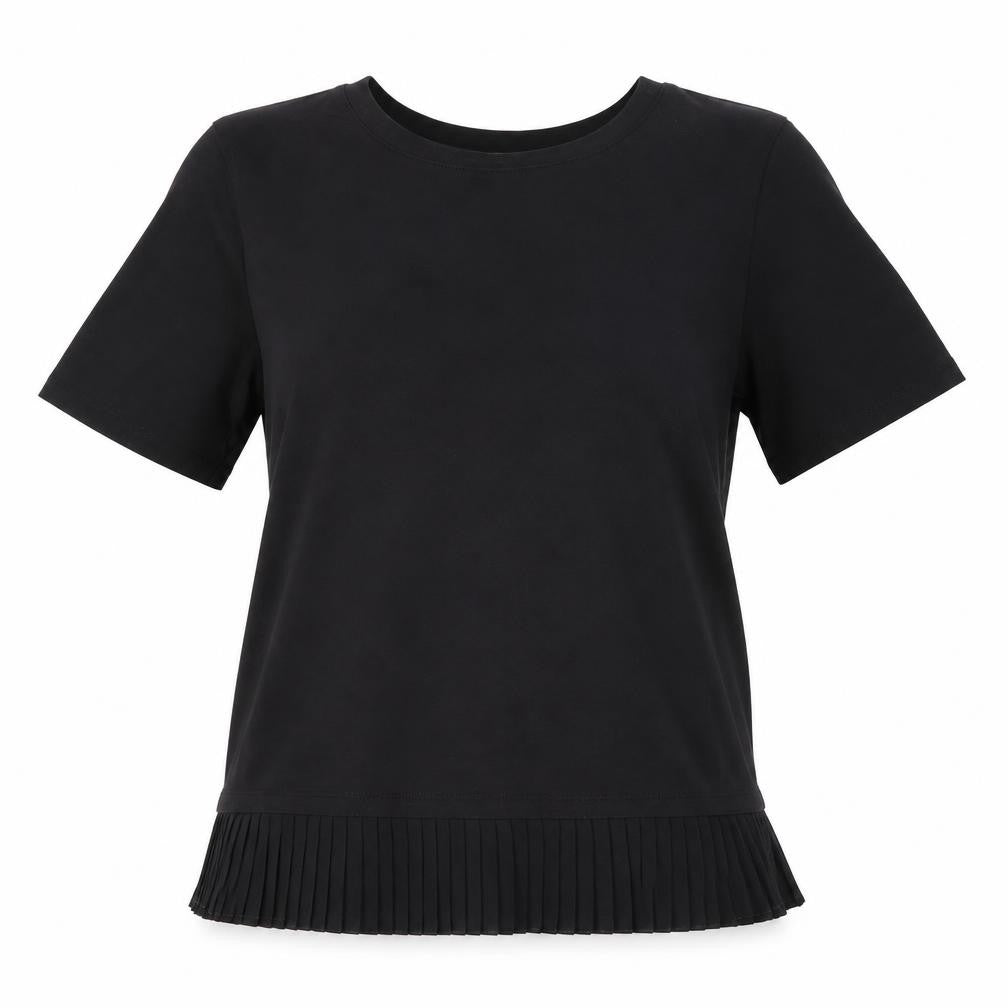 Womens UK Size 6 Whistles Black Lyocell Blend T-Shirt