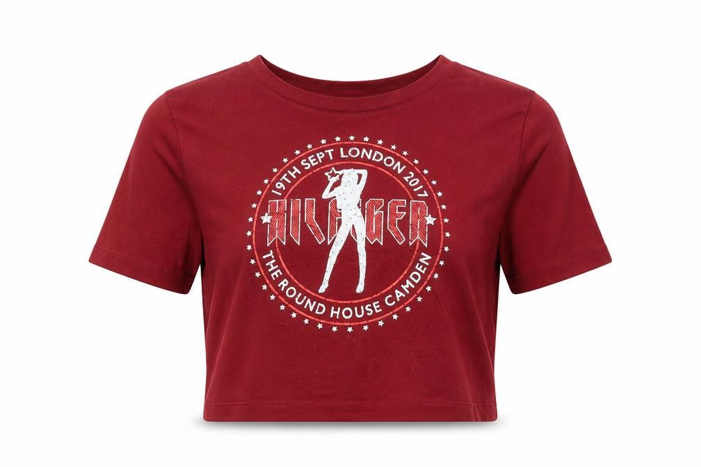 Womens UK Size M Tommy Hilfiger Red 100% Cotton T-Shirt