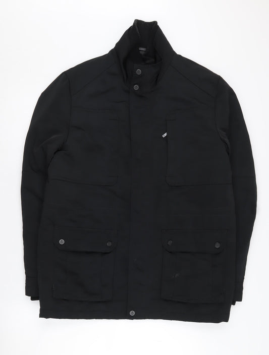 Jeff Banks Men's Black M Jacket with Collared Stand-Up