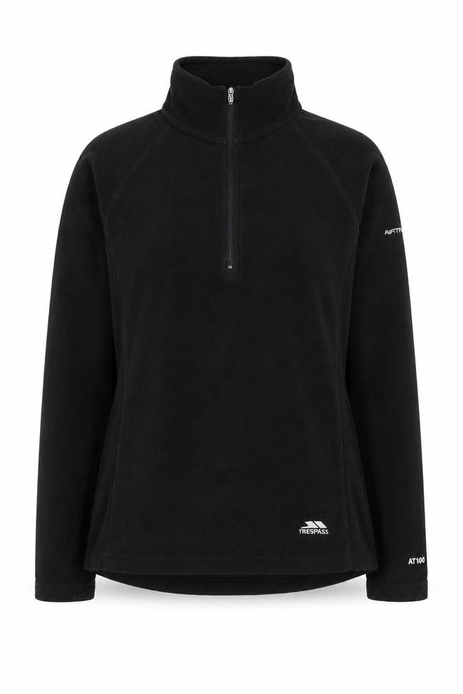 Womens UK M Regular Trespass Black Pullover Sweatshirt