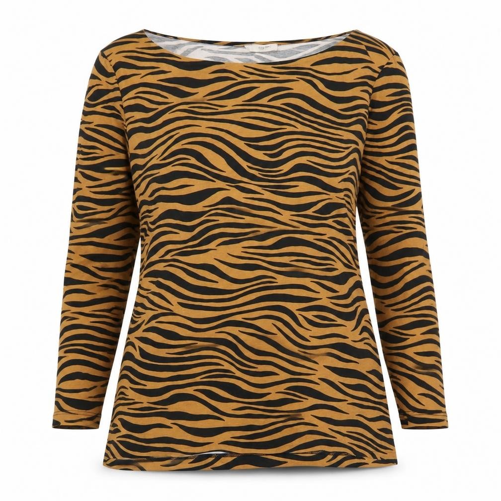Womens UK Size M Hobbs Brown Viscose Blend Blouse