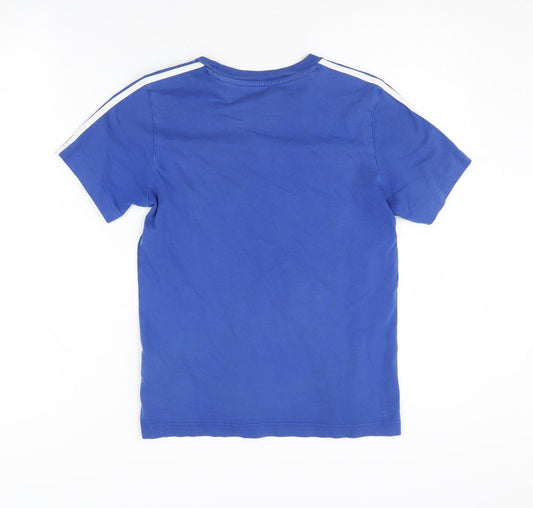 Adidas Boys Blue T-Shirt M, Casual Sports Style