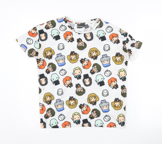 Harry Potter Unisex Multicoloured XS Cartoon T-Shirt