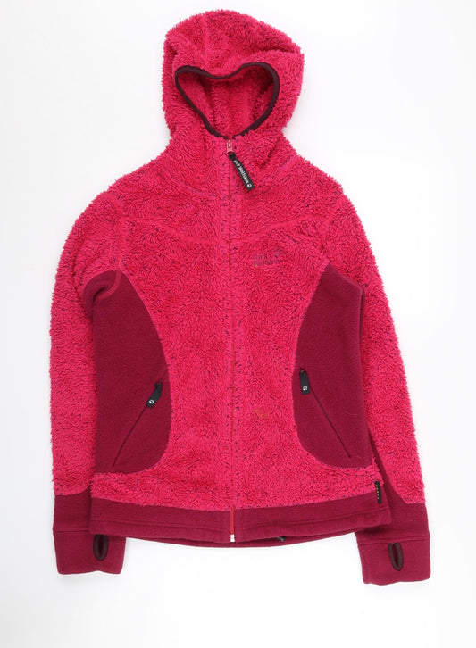 Jack Wolfskin Women's Red Mid-Length Hooded Jacket M