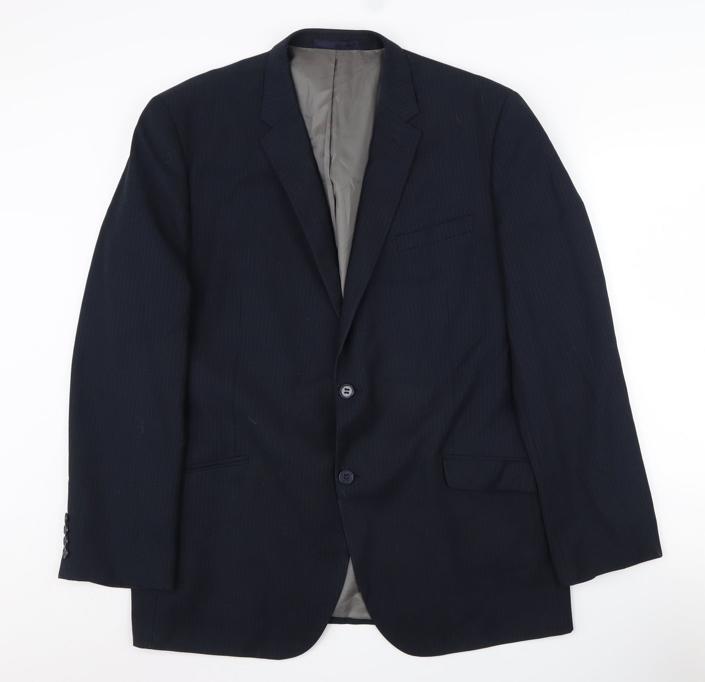 Butler & Webb Men's Blue Blazer, 46 Regular, Classic Fit