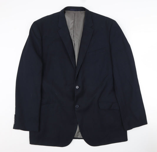 Butler & Webb Men's Blue Blazer, 46 Regular, Classic Fit