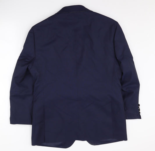 Moss Blue Suit Jacket Unisex 40S Tailored