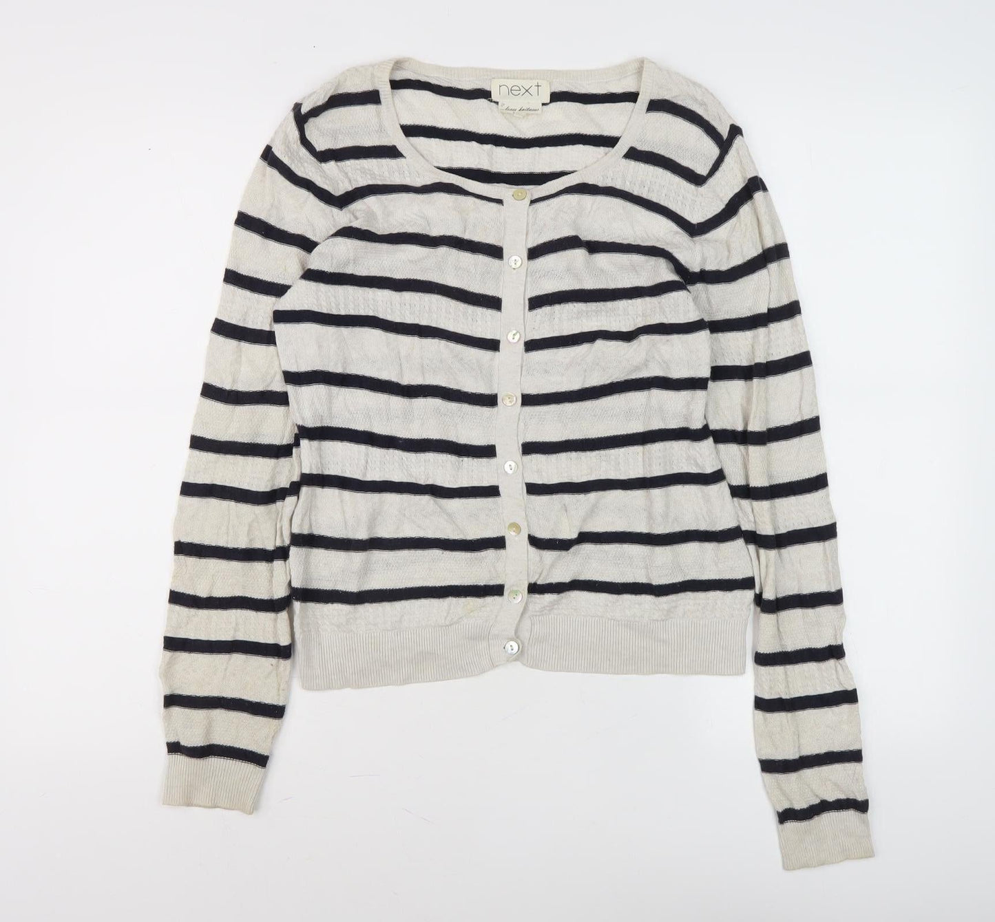 Next Women's Multicoloured Striped Cardigan Size 10