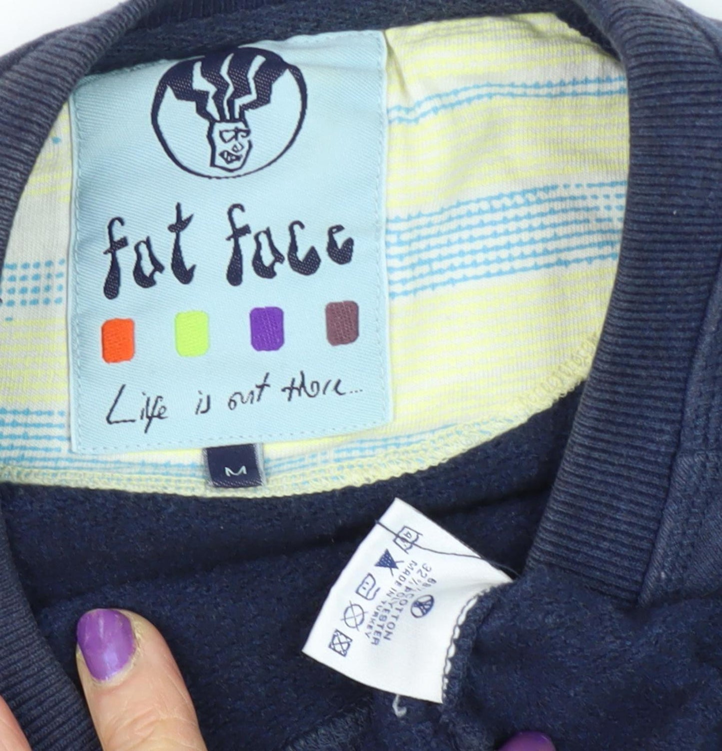Fat Face Men's Blue Pullover Sweatshirt M