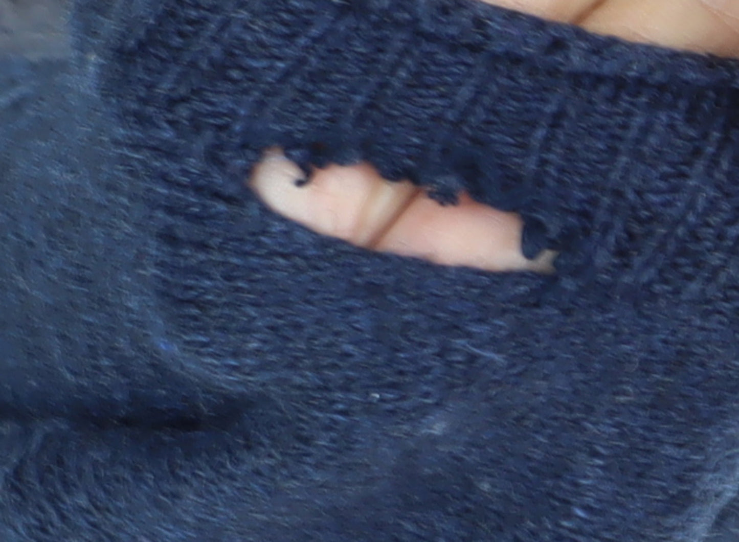 White Stuff Women's Blue Heart Jumper, Size 8, Casual Style