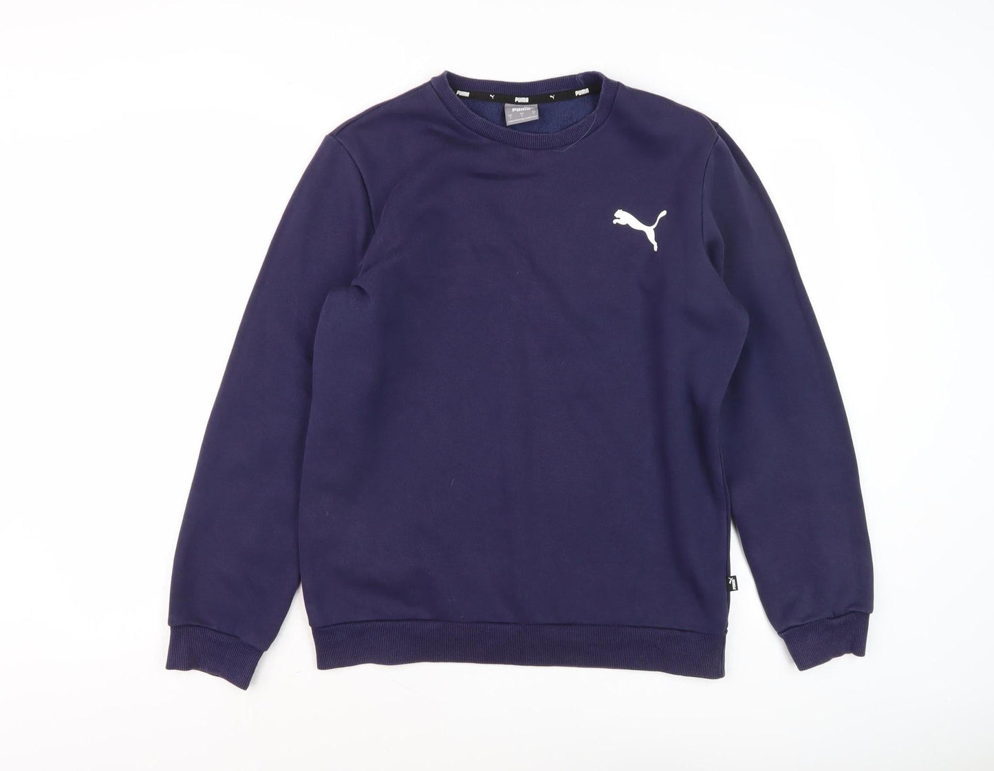 Puma Men's Blue Pullover Sweatshirt - S