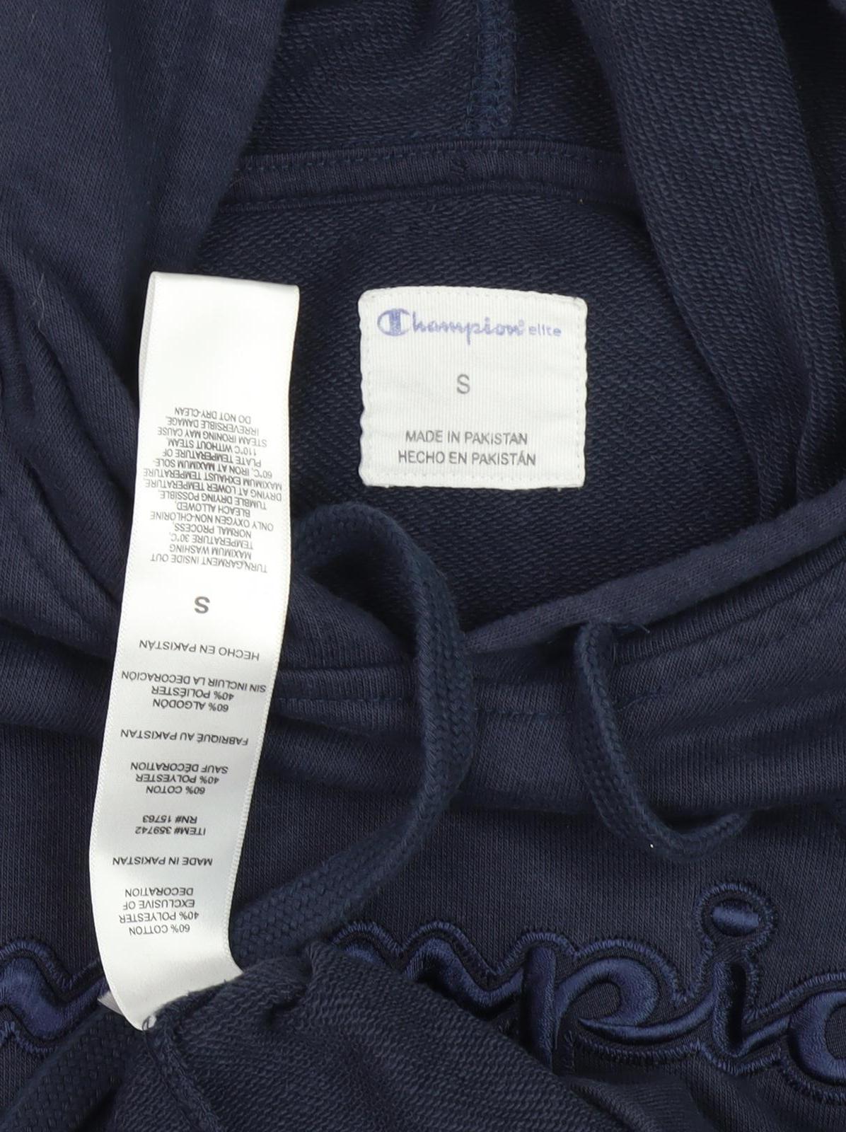 Champion Men's Blue Pullover Hoodie, Size S