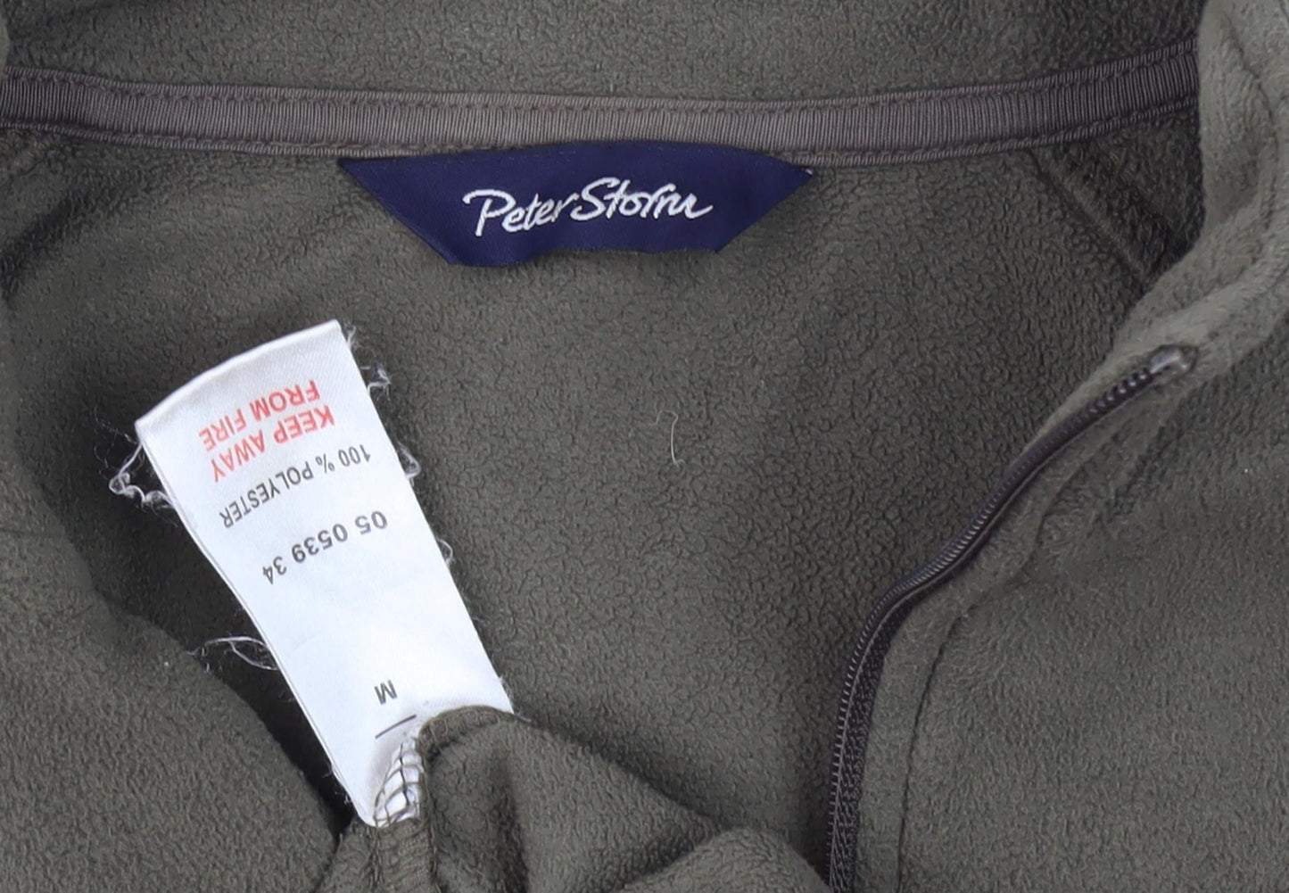 Peter Storm Green Men's M Fleece Zip Sweatshirt