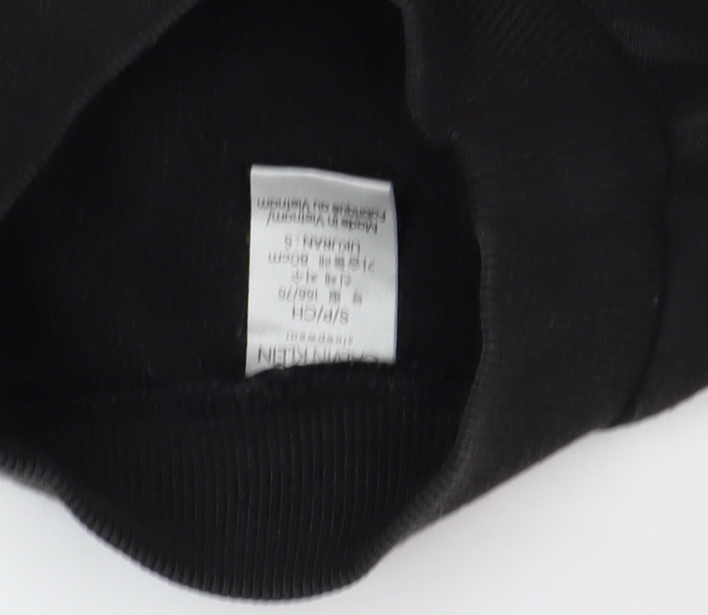 Calvin Klein Unisex Black Cotton Sweatshirt, S