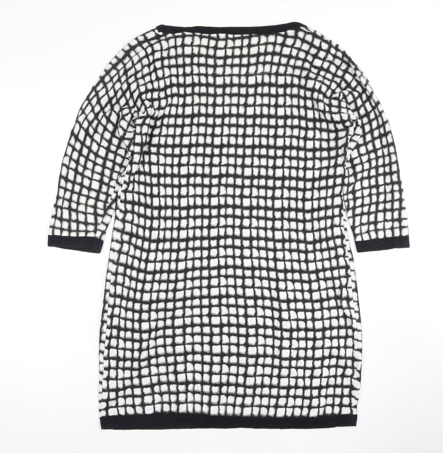 Next Women's Black Geometric Dress, Size 16