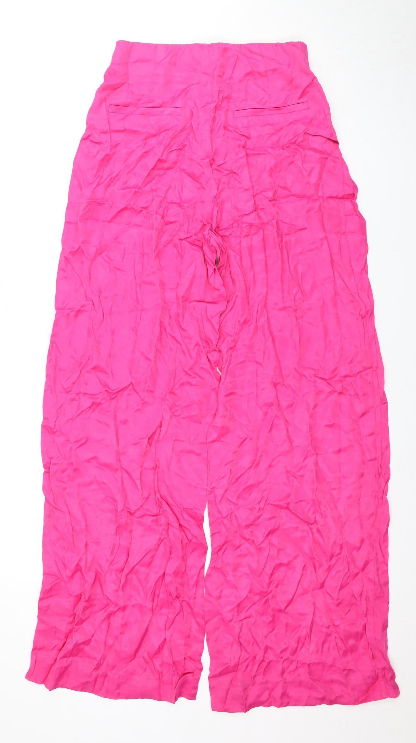 Zara Women's Pink Trousers Size 4