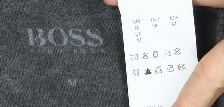 Boss Men's Grey Crew Neck T-Shirt M