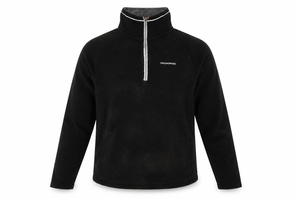 Mens UK S Regular Craghoppers Black Full Zip Sweatshirt