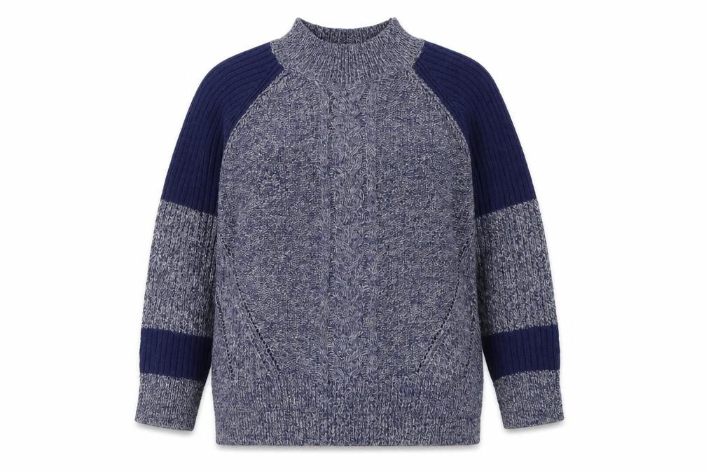 Marks and Spencer Women's Blue Knit Jumper - Size 16